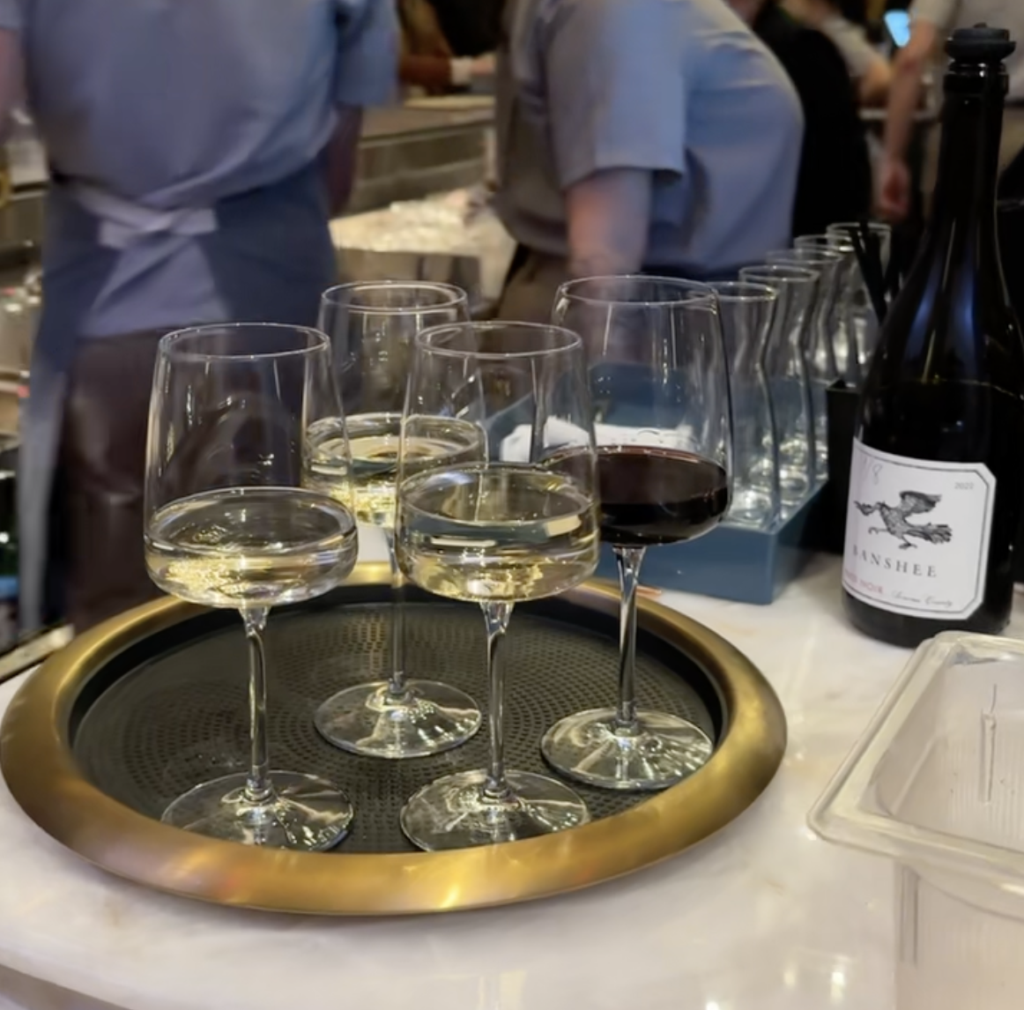 Red & White Wines Served at Serenade